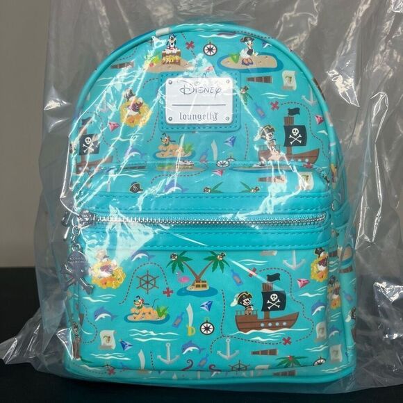 NEW Loungefly Pirate Mickey and Friends AOP Mini Backpack 2 main image 7